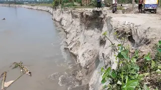 নদীভাঙনে বিপর্যস্ত জামালপুরের হাজারো মানুষ